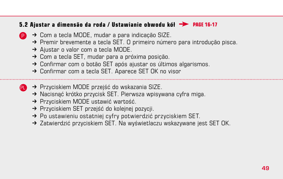 SIGMA BC 509 User Manual | Page 49 / 72
