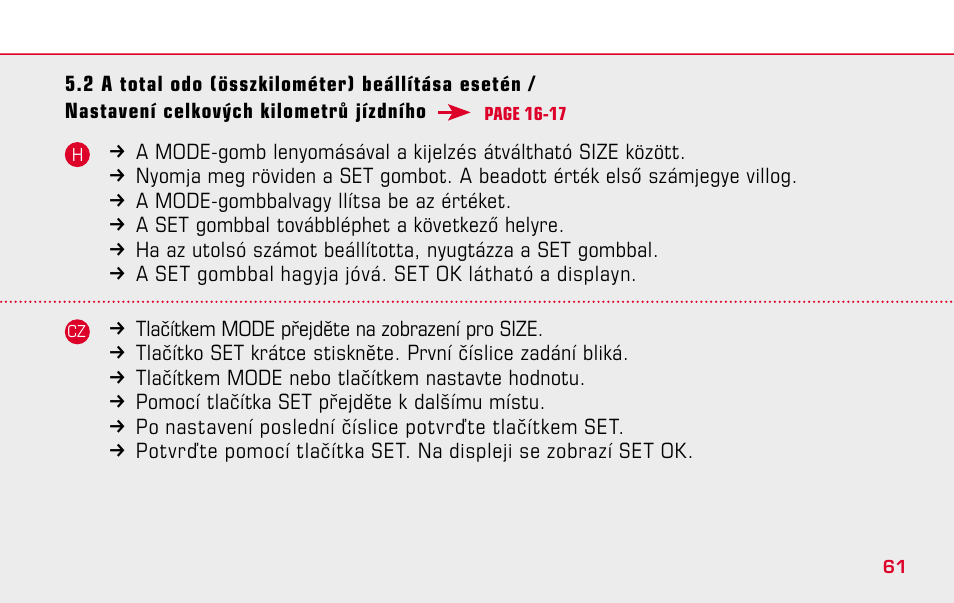 SIGMA BC 509 User Manual | Page 61 / 72