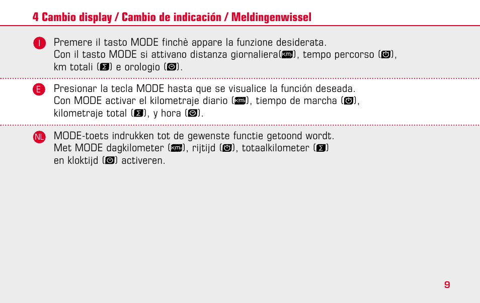 SIGMA BC 509 User Manual | Page 9 / 72