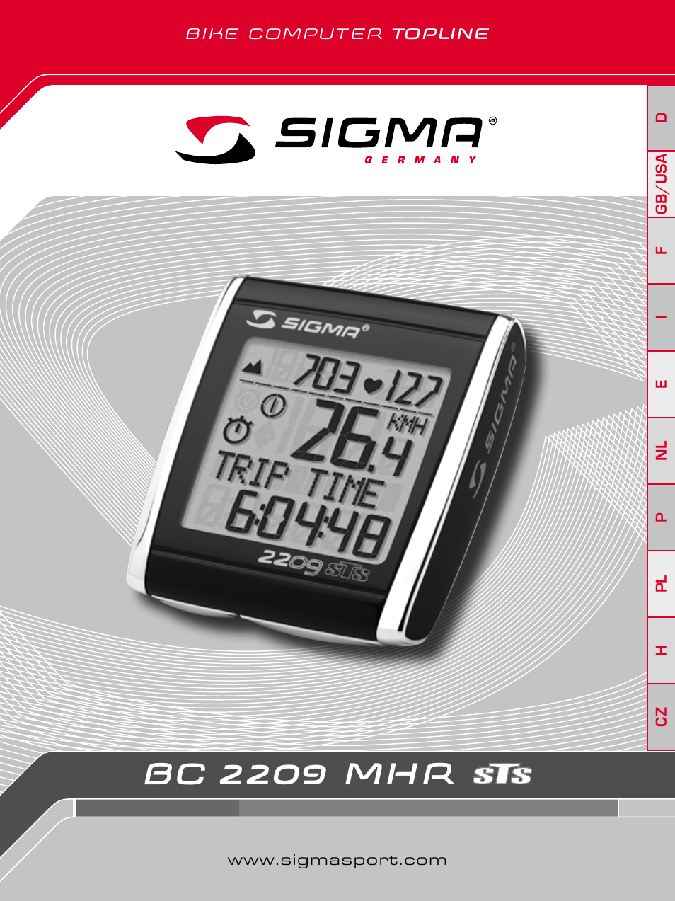 SIGMA BC 2209 TARGA User Manual | 284 pages