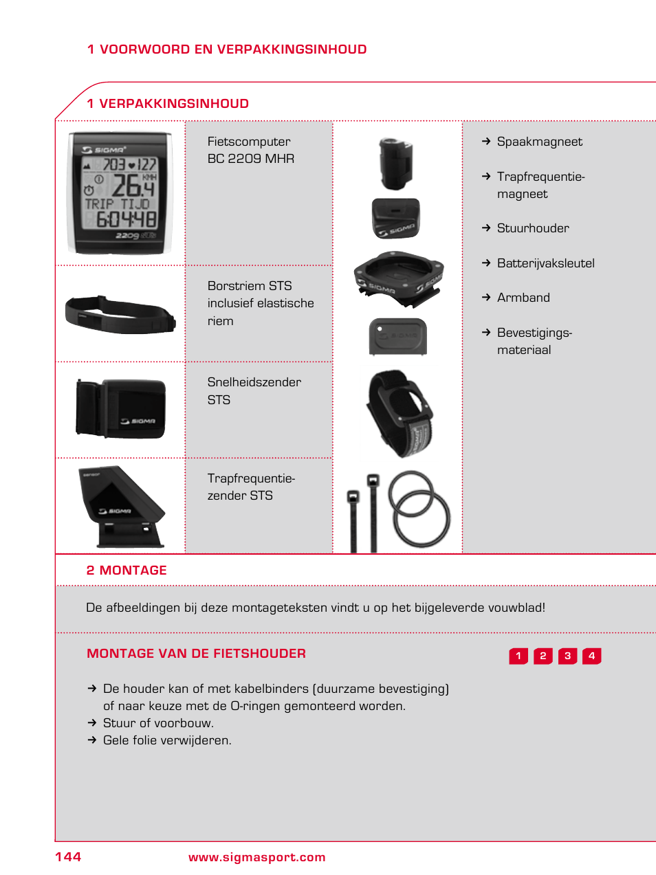 SIGMA BC 2209 TARGA User Manual | Page 144 / 284