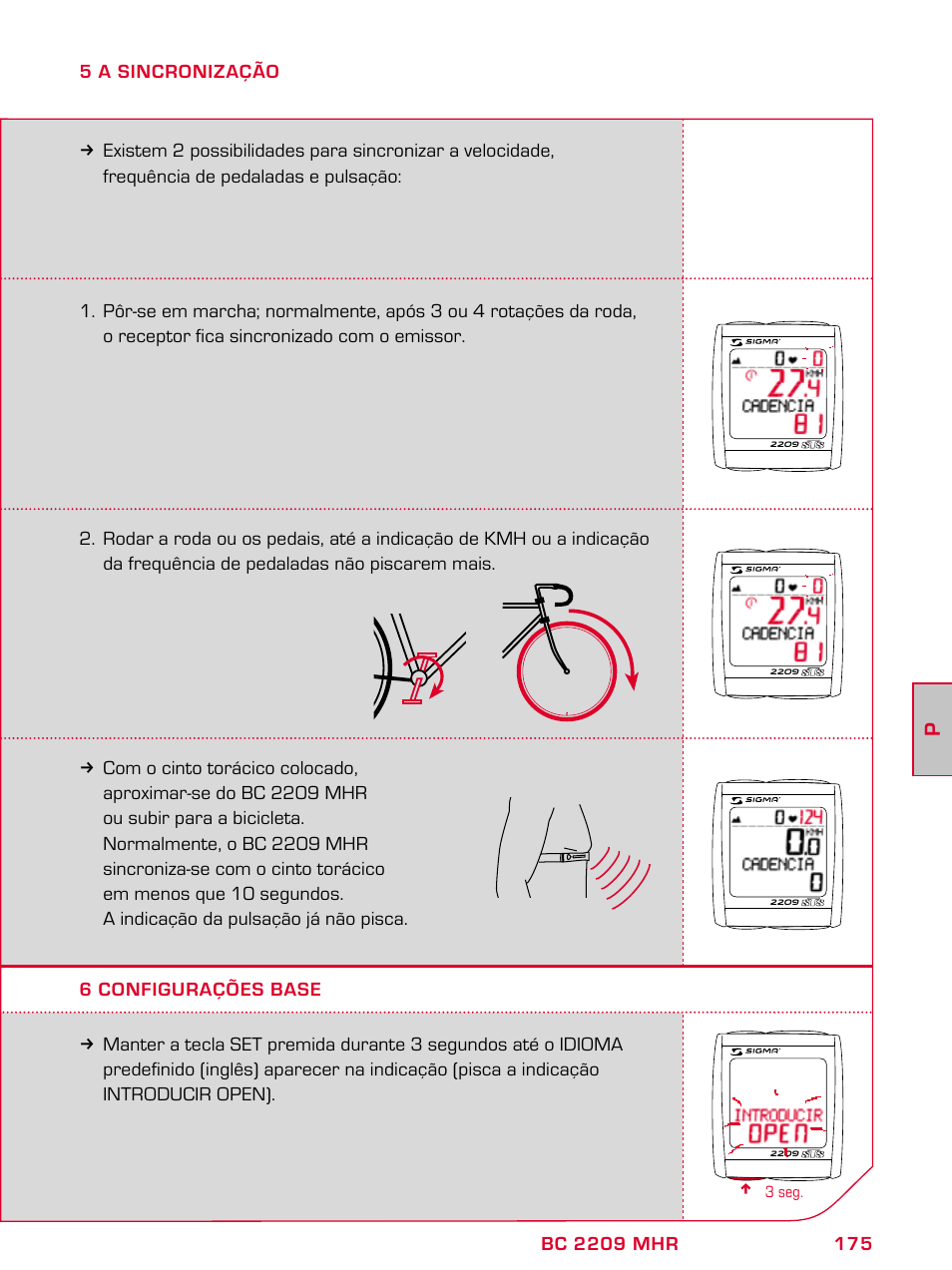 SIGMA BC 2209 TARGA User Manual | Page 175 / 284
