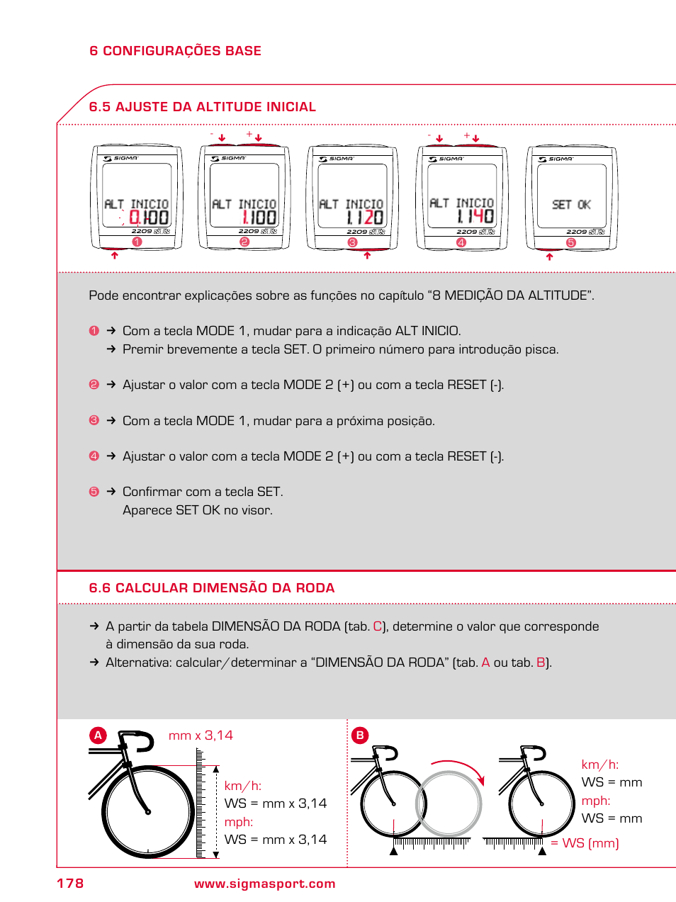 SIGMA BC 2209 TARGA User Manual | Page 178 / 284
