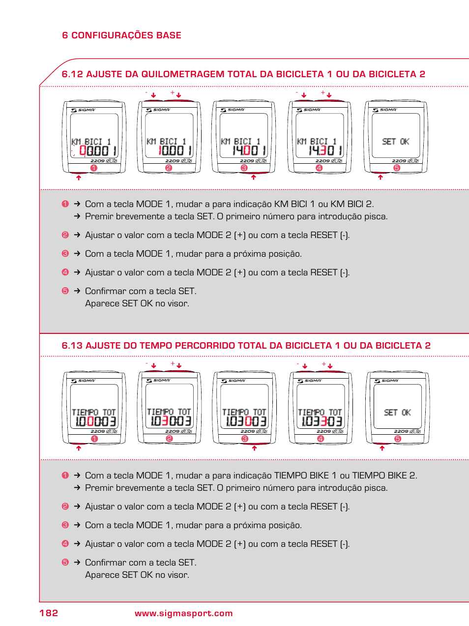 SIGMA BC 2209 TARGA User Manual | Page 182 / 284