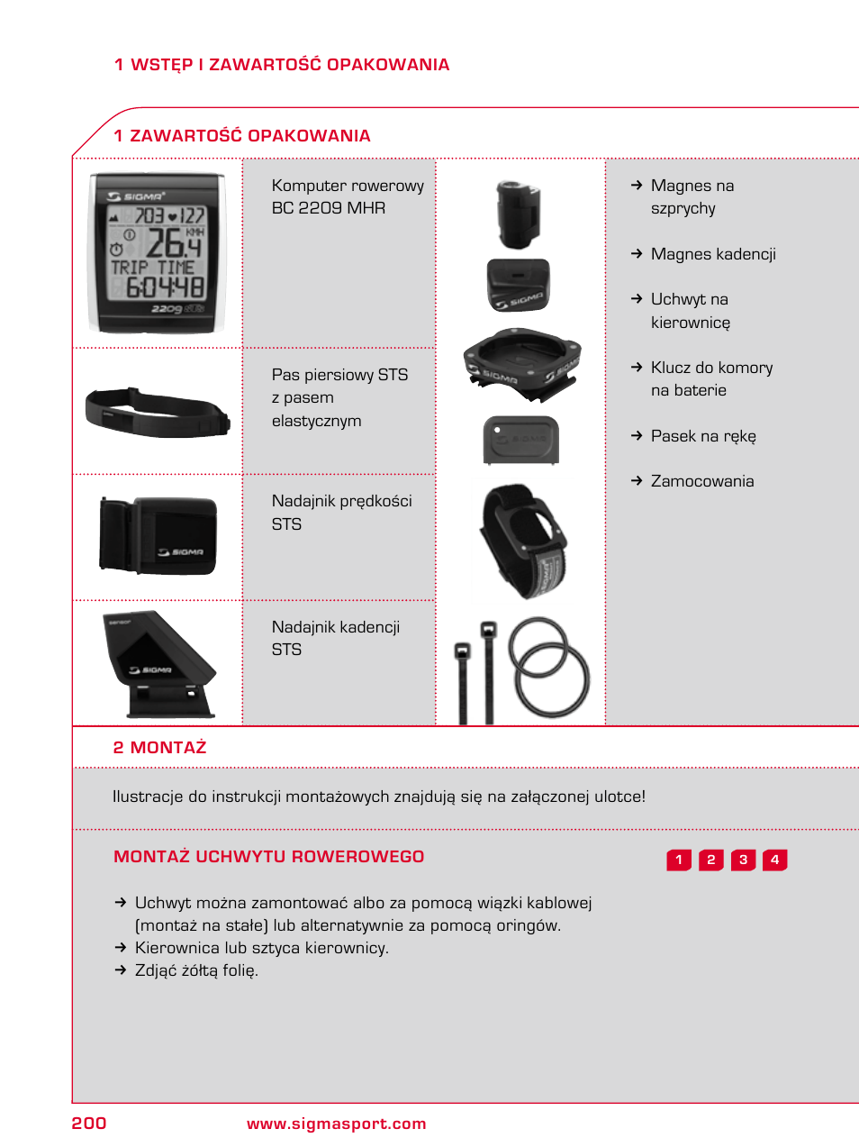 SIGMA BC 2209 TARGA User Manual | Page 200 / 284