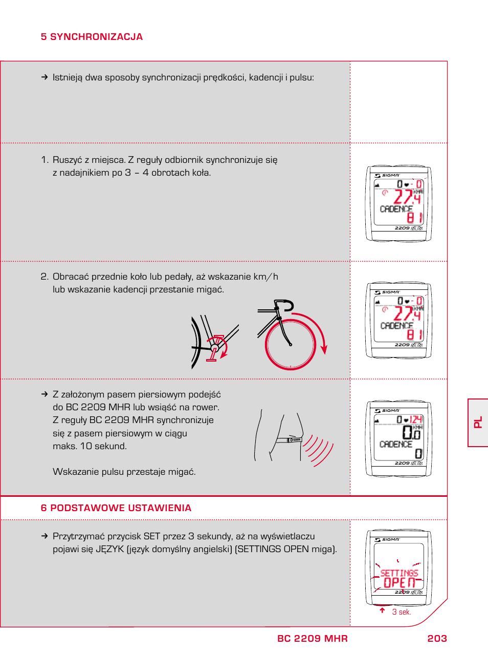 SIGMA BC 2209 TARGA User Manual | Page 203 / 284
