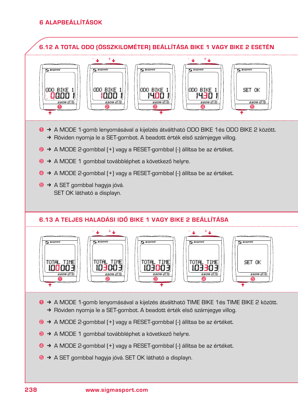 SIGMA BC 2209 TARGA User Manual | Page 238 / 284