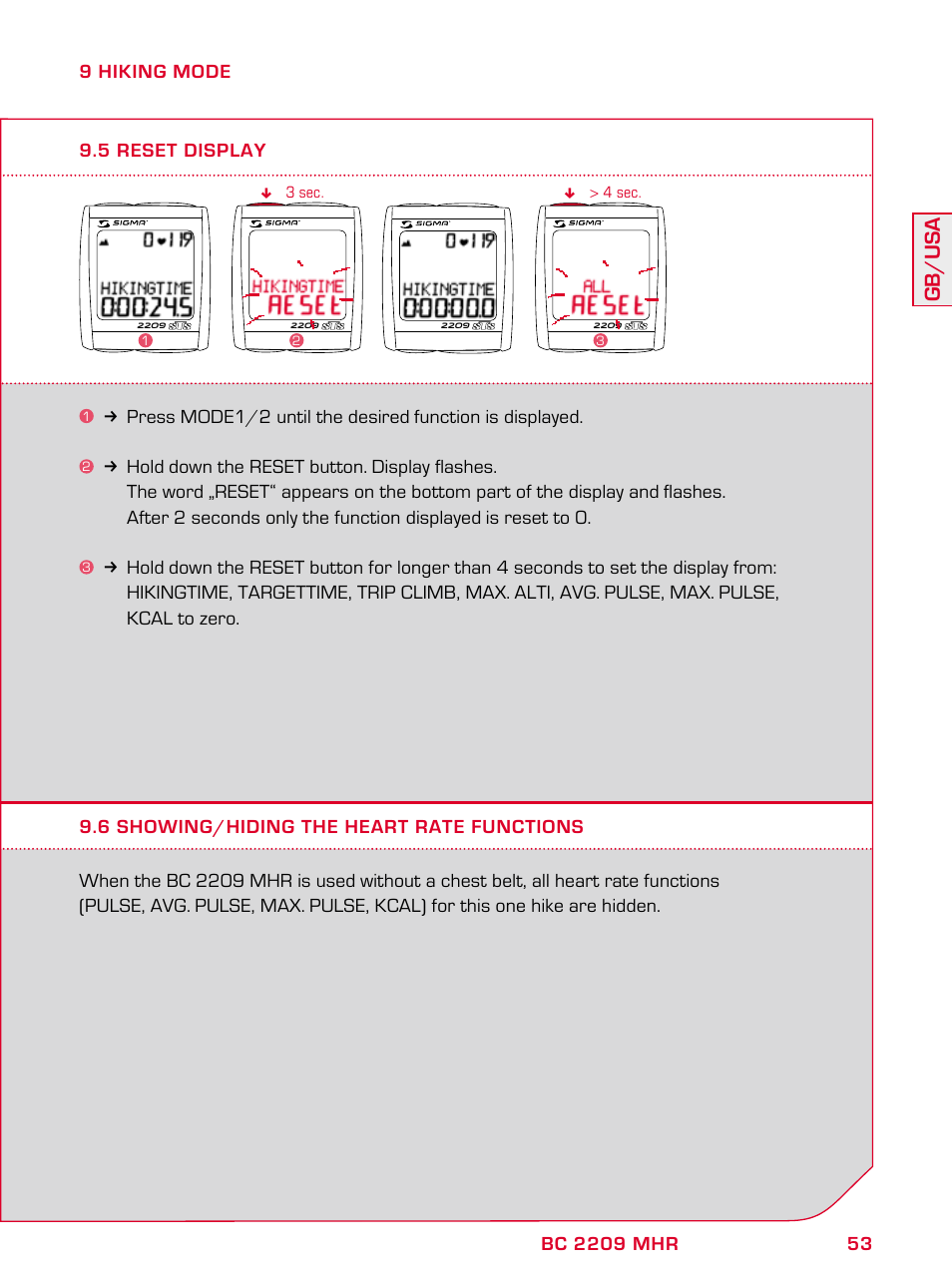 Gb/usa | SIGMA BC 2209 TARGA User Manual | Page 53 / 284