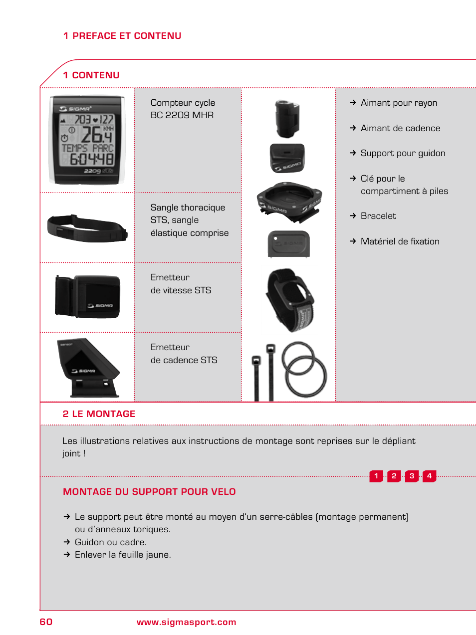 SIGMA BC 2209 TARGA User Manual | Page 60 / 284