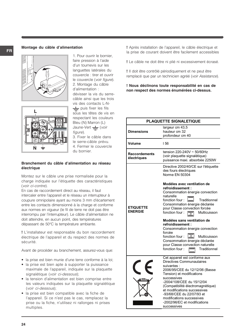 Indesit FIM 51 K.A IX User Manual | Page 24 / 72