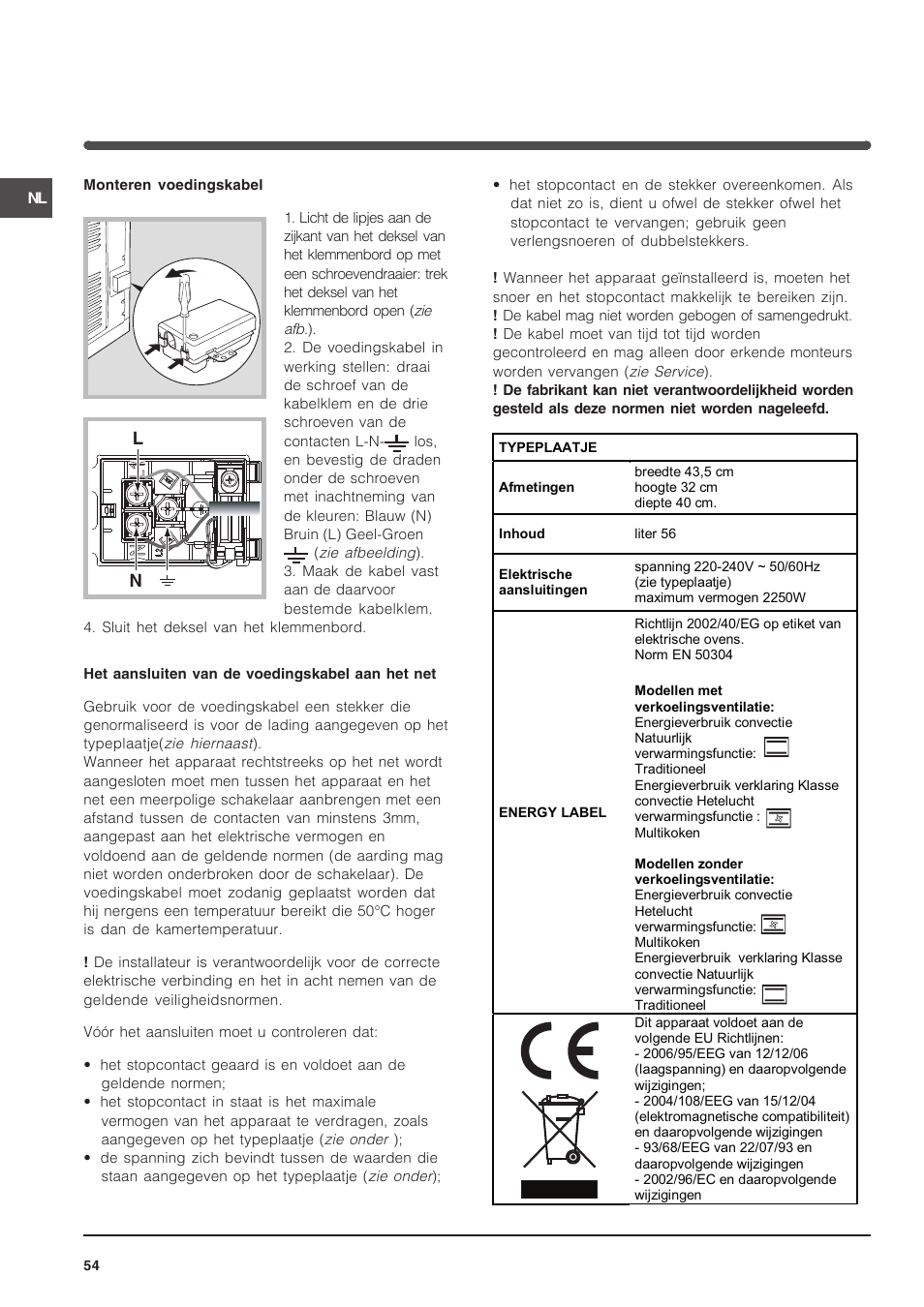 Indesit FIM 51 K.A IX User Manual | Page 54 / 72