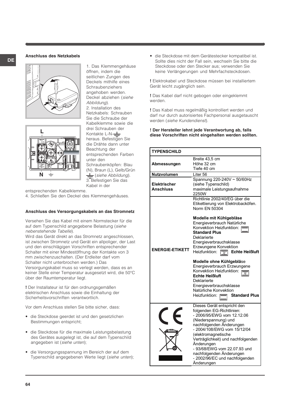 Indesit FIM 51 K.A IX User Manual | Page 64 / 72