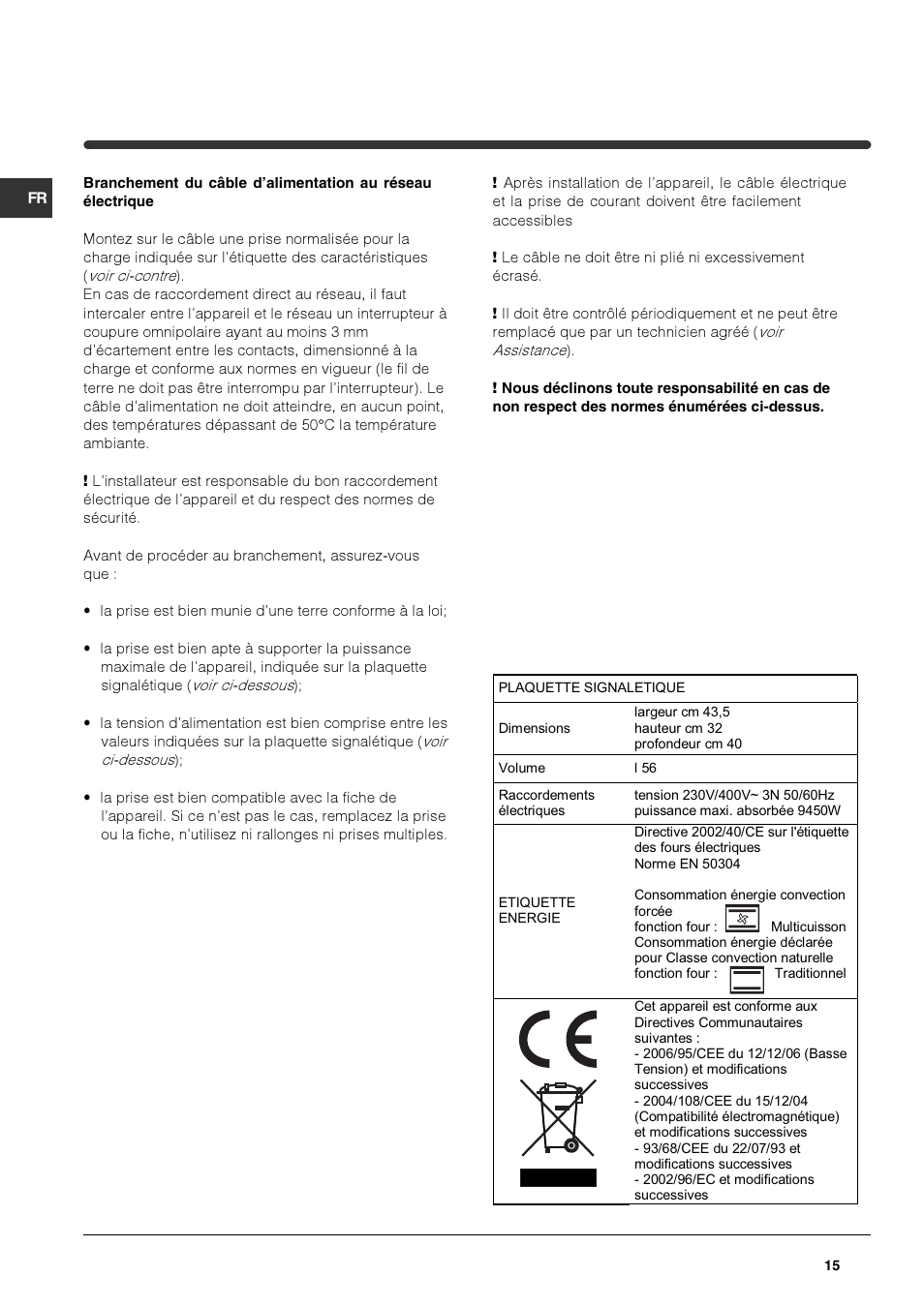 Indesit HIM 506 EK.A User Manual | Page 15 / 60