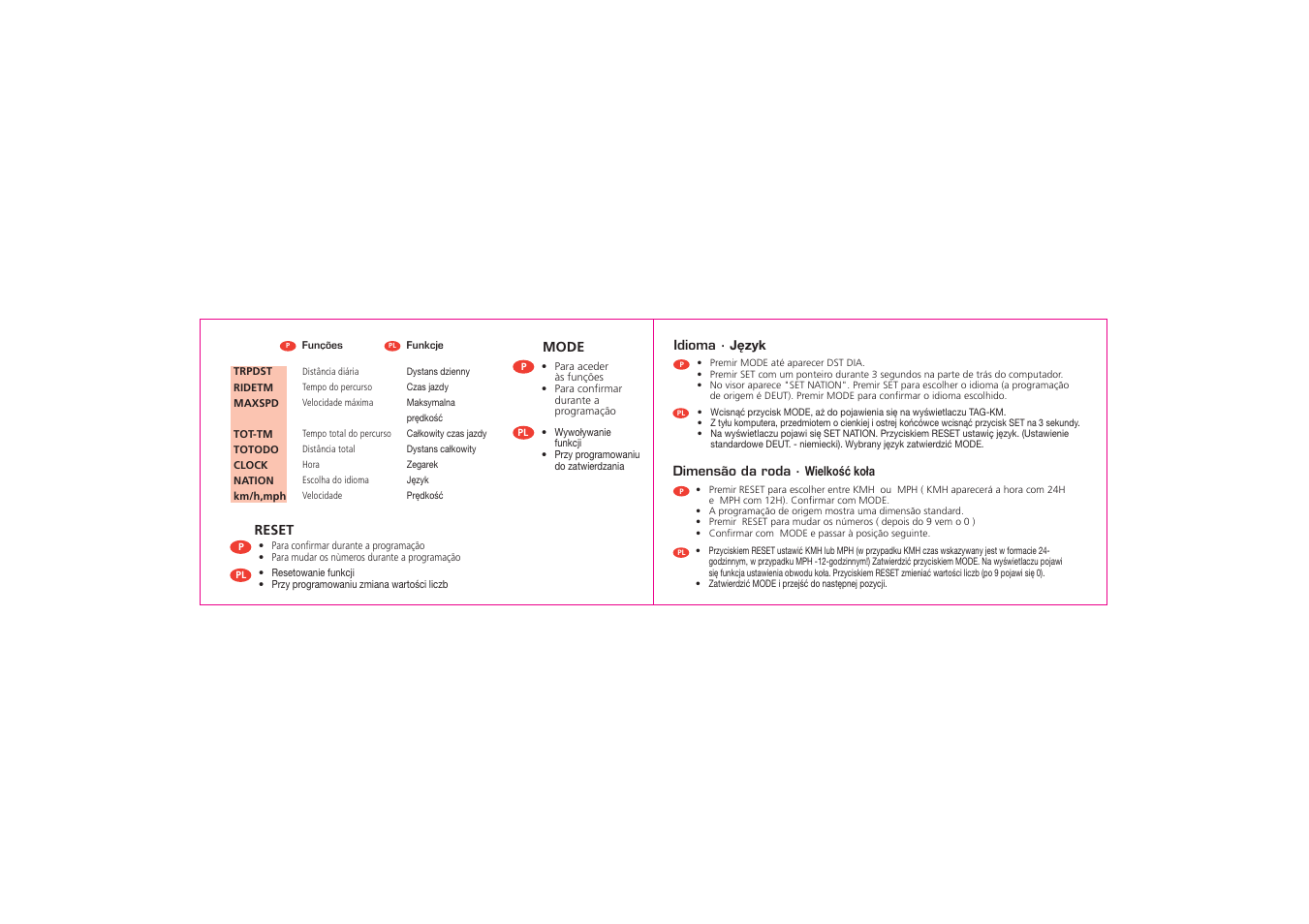 SIGMA BC 800 User Manual | Page 18 / 20