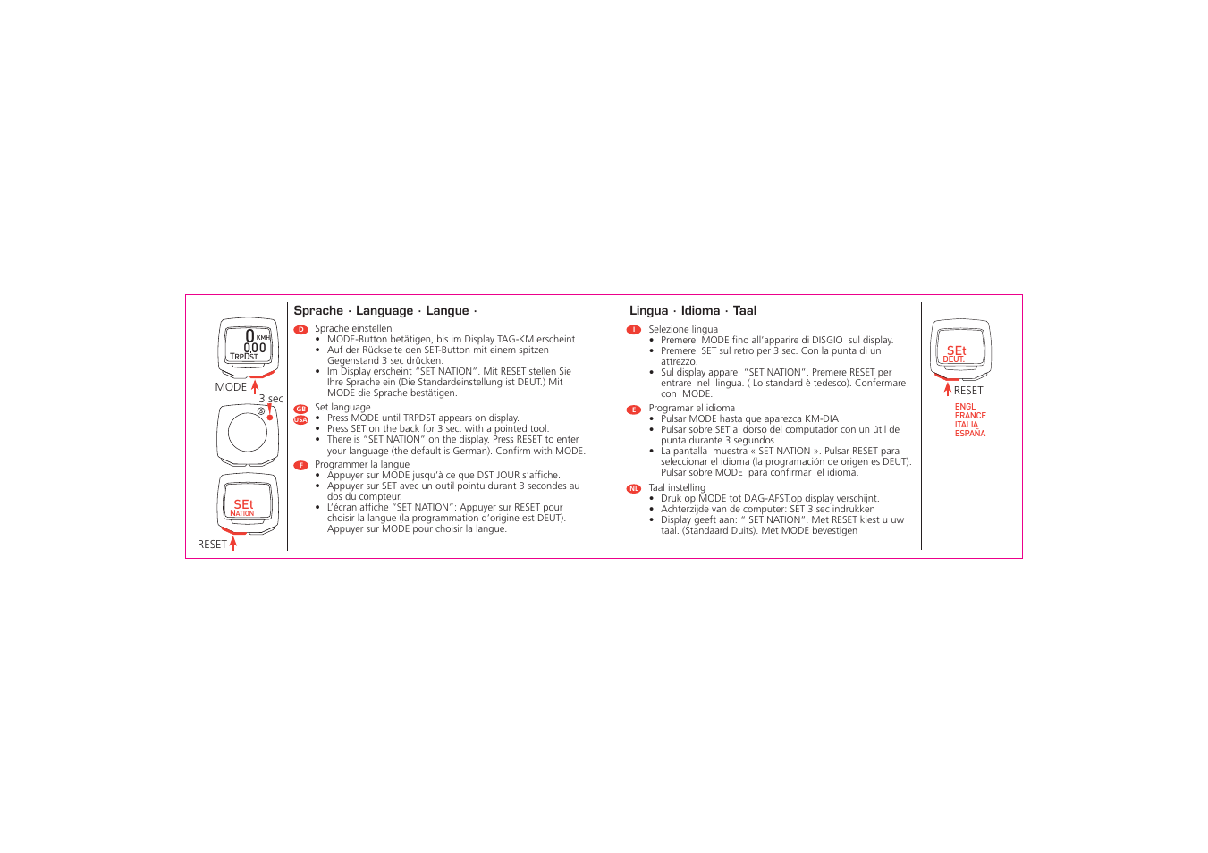 SIGMA BC 800 User Manual | Page 9 / 20