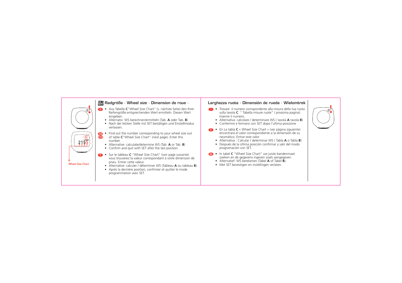 SIGMA BC 500 User Manual | Page 11 / 20