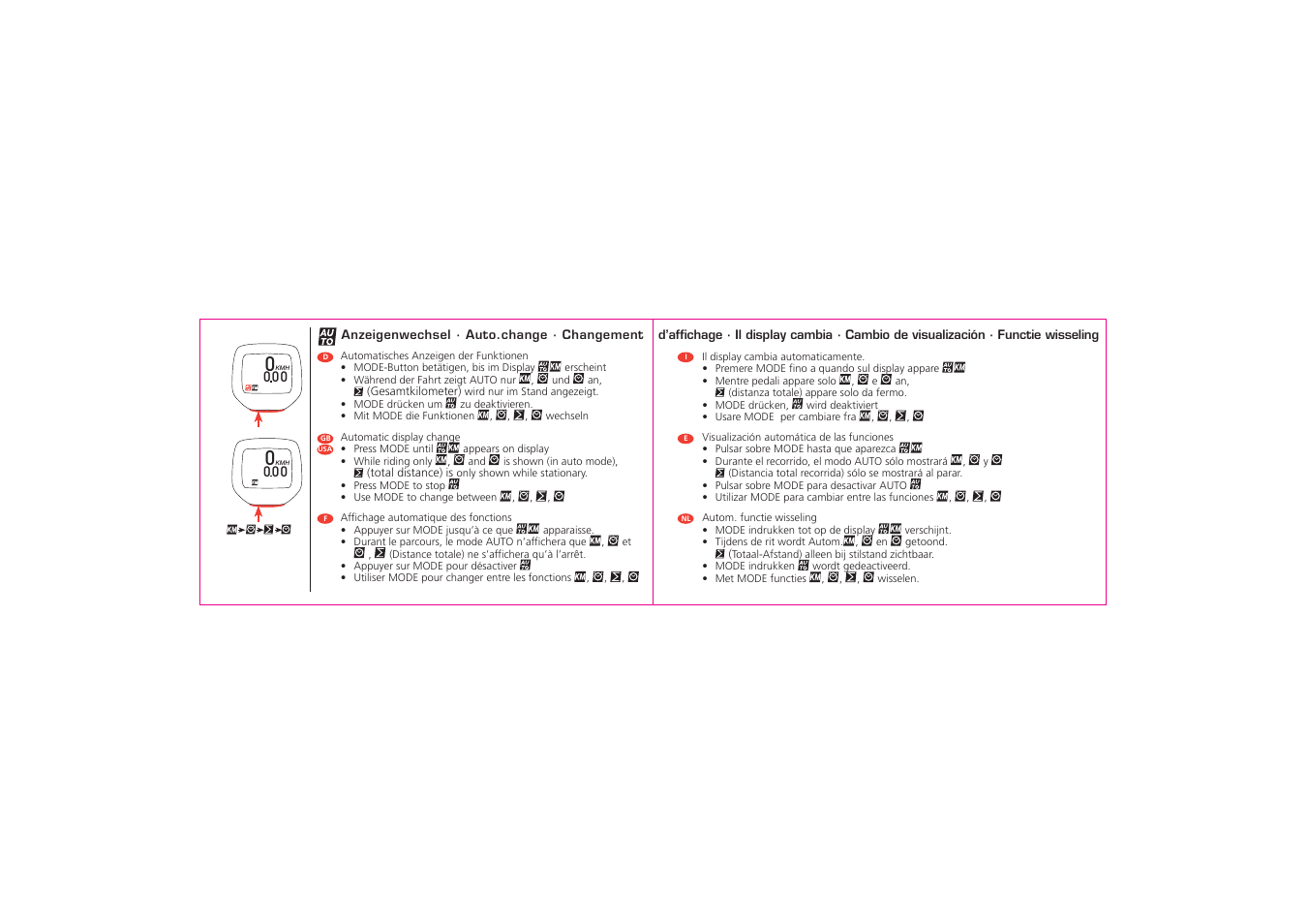 SIGMA BC 500 User Manual | Page 8 / 20