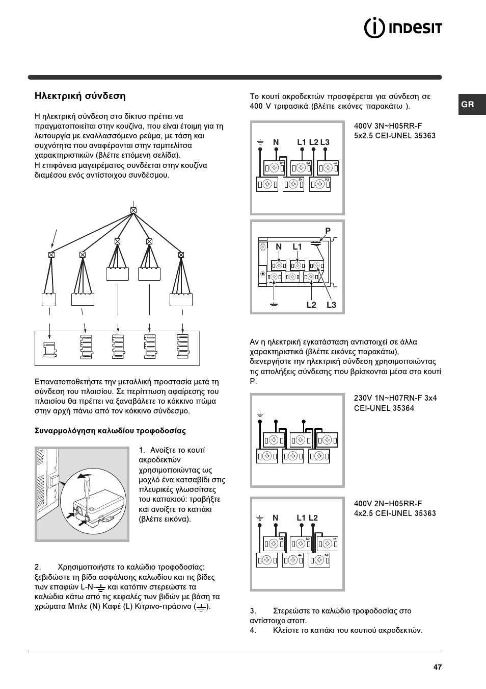 Злекфсйкю уэндеуз | Indesit HIM 531 EK.A IX User Manual | Page 47 / 68