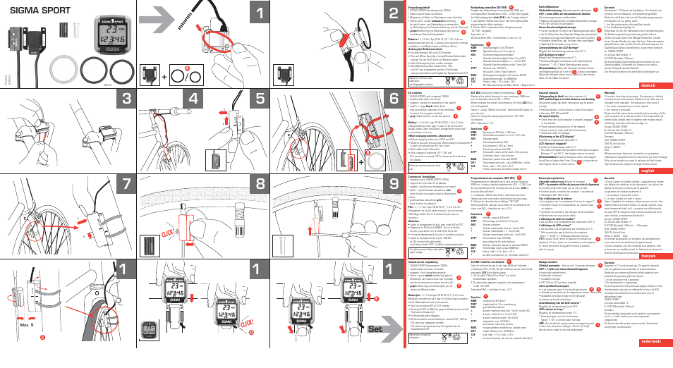 SIGMA Targa User Manual | 3 pages