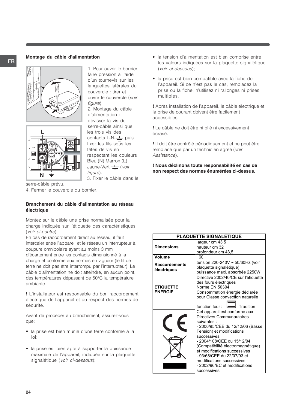 Indesit FIM 20 K.A IX User Manual | Page 24 / 72