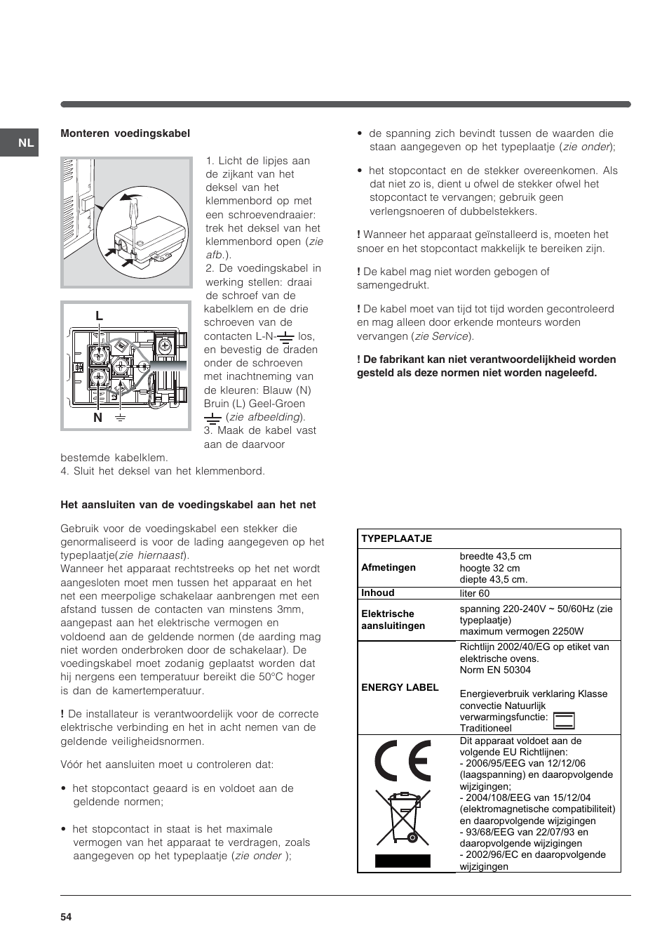 Indesit FIM 20 K.A IX User Manual | Page 54 / 72