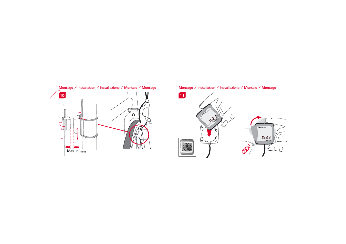 Click | SIGMA BC 1606L User Manual | Page 6 / 42