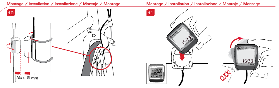 Click | SIGMA BC 906 User Manual | Page 6 / 28