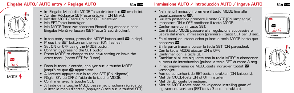SIGMA BC 506 User Manual | Page 12 / 24
