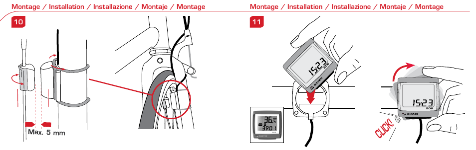 Click | SIGMA BC 506 User Manual | Page 6 / 24