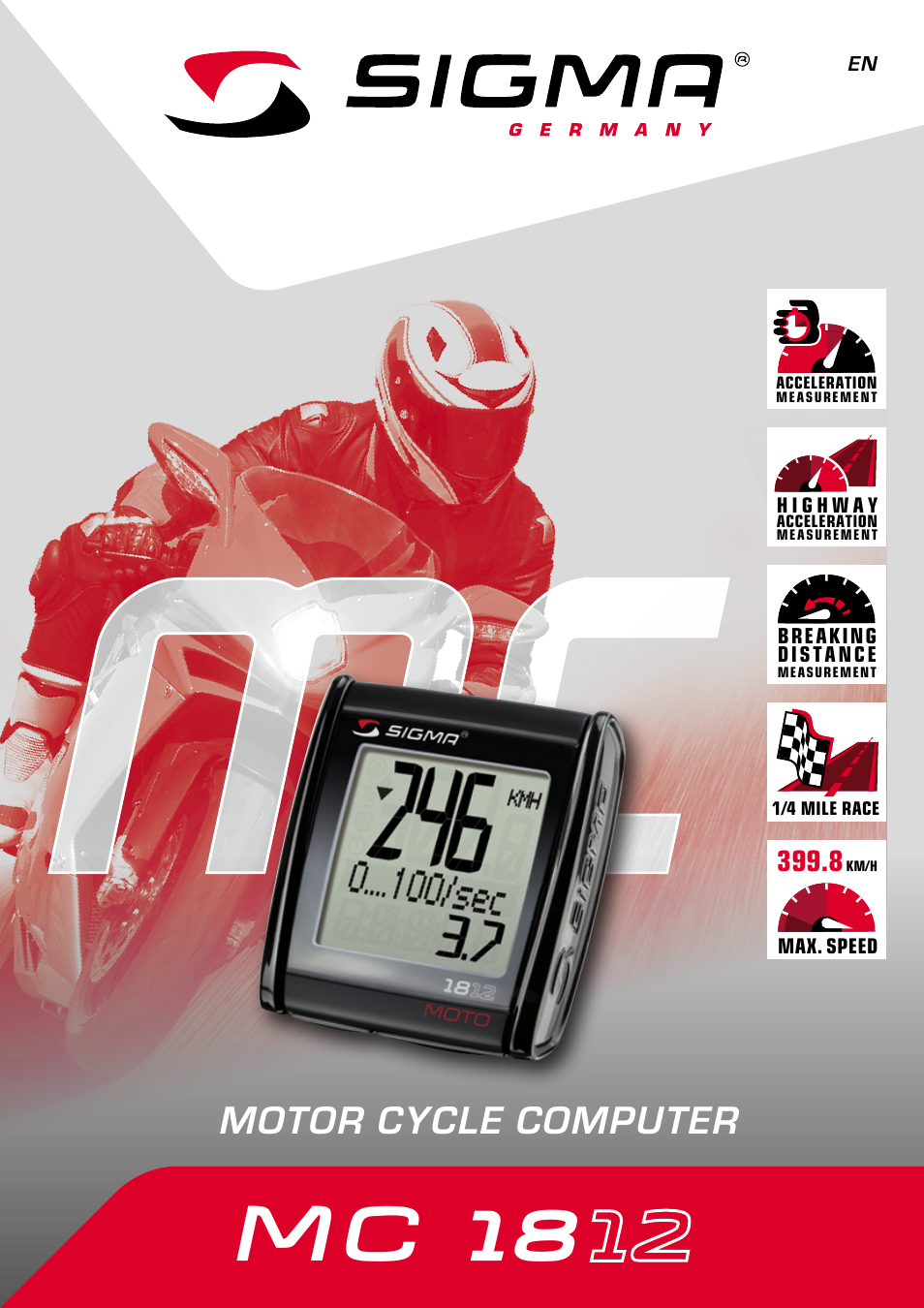 SIGMA MC 1812 MOTO User Manual | 26 pages