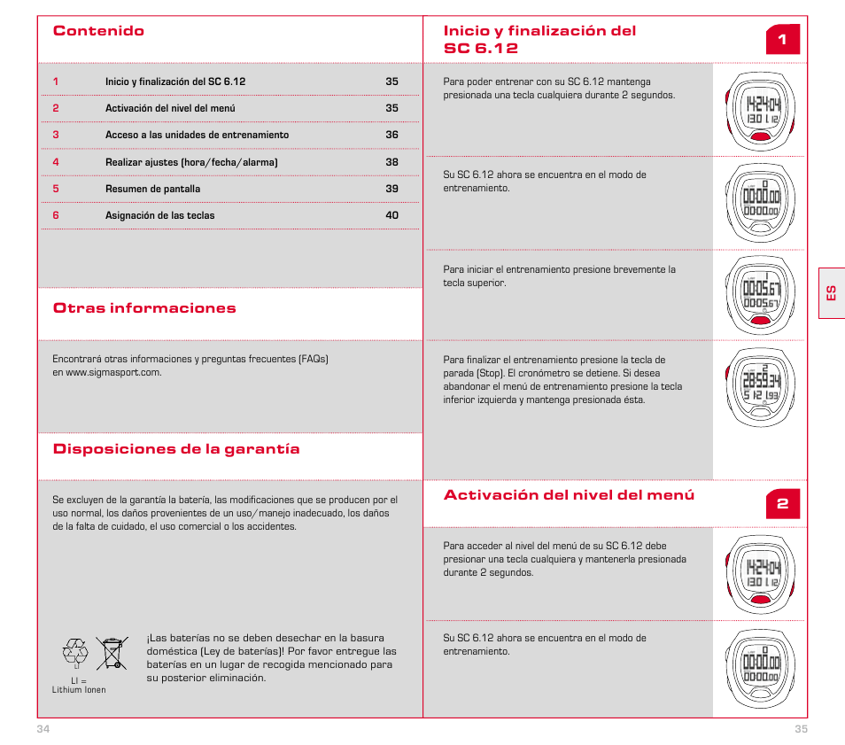 SIGMA SC 6.12 User Manual | Page 18 / 51