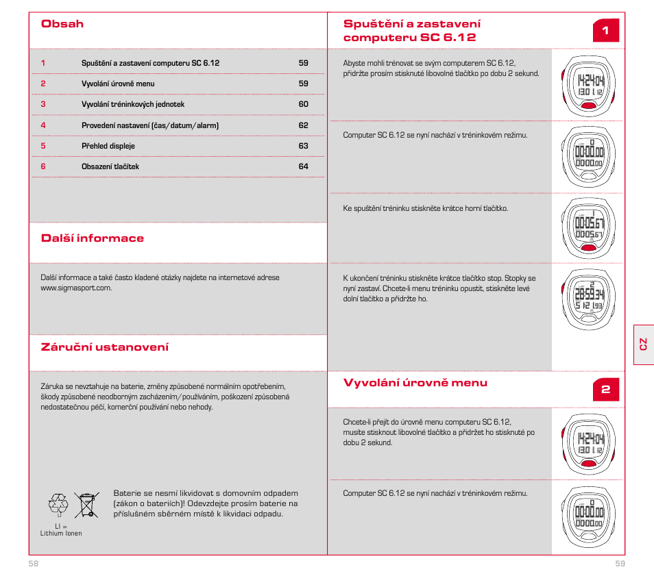 SIGMA SC 6.12 User Manual | Page 30 / 51