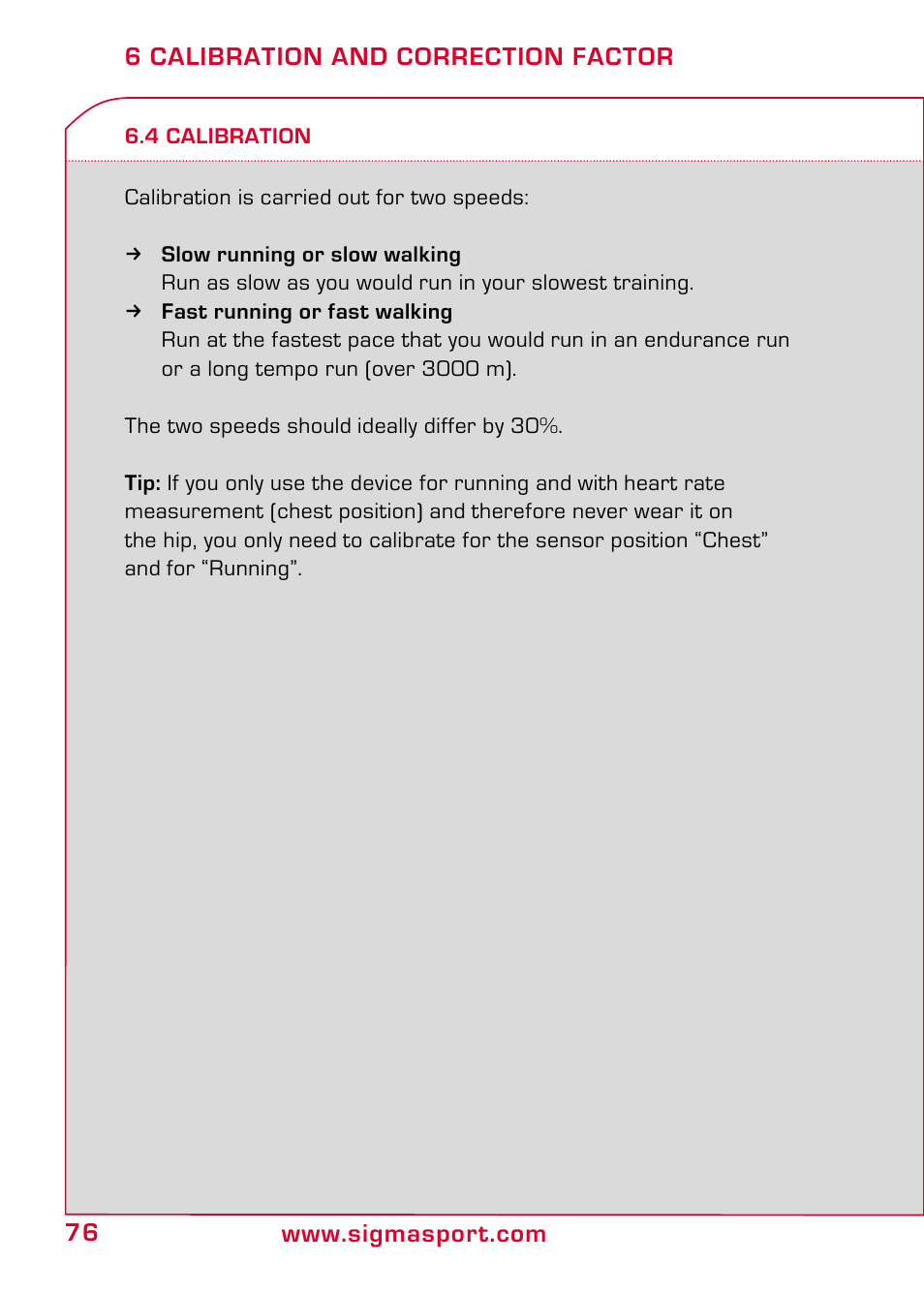 4 calibration | SIGMA RC 14.11 User Manual | Page 28 / 50