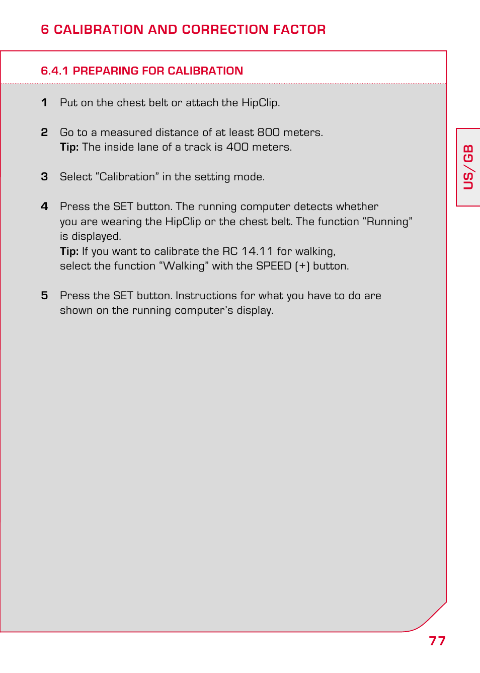 1 preparing for calibration | SIGMA RC 14.11 User Manual | Page 29 / 50