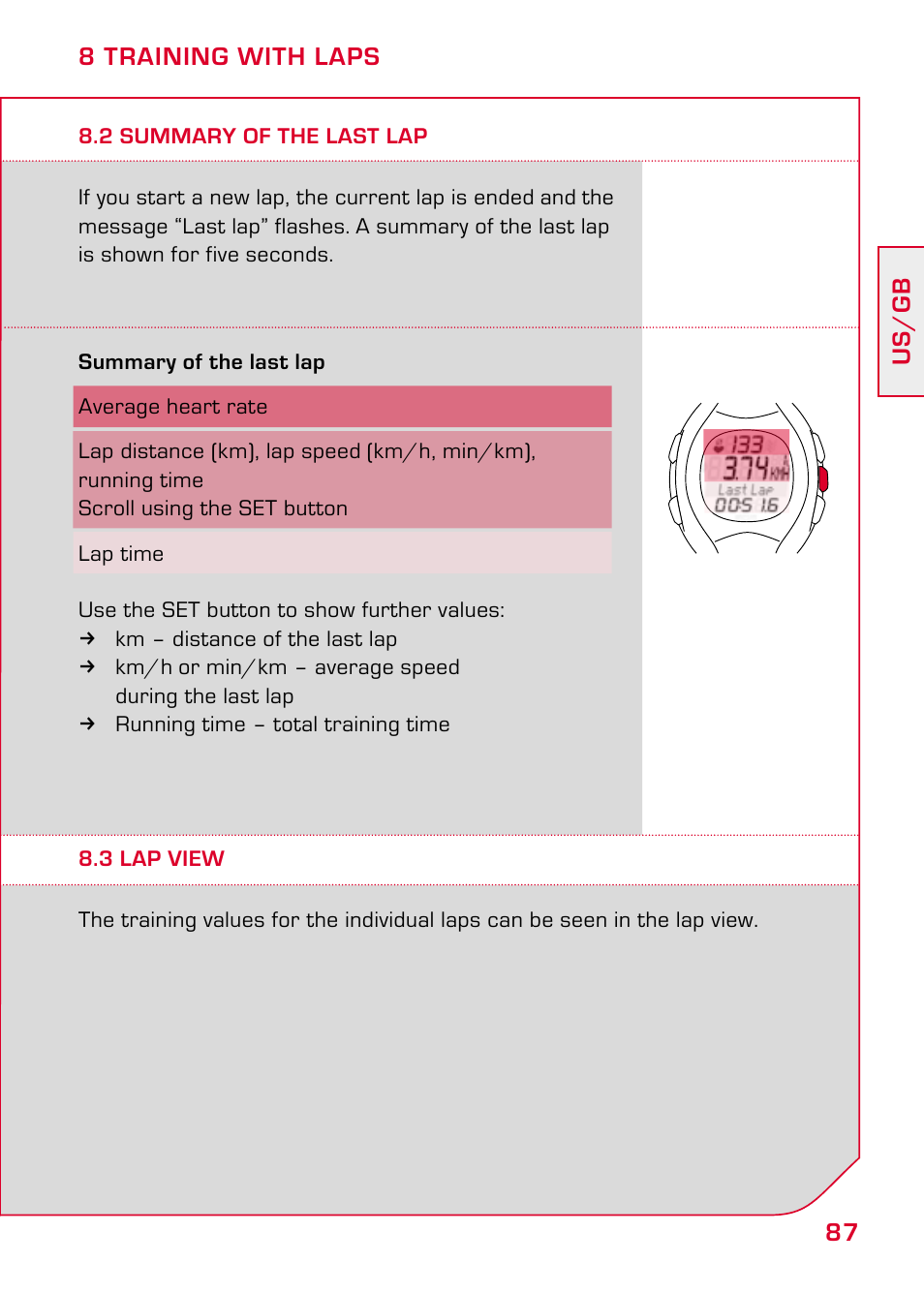 2 summary of the last lap, 3 lap view | SIGMA RC 14.11 User Manual | Page 39 / 50