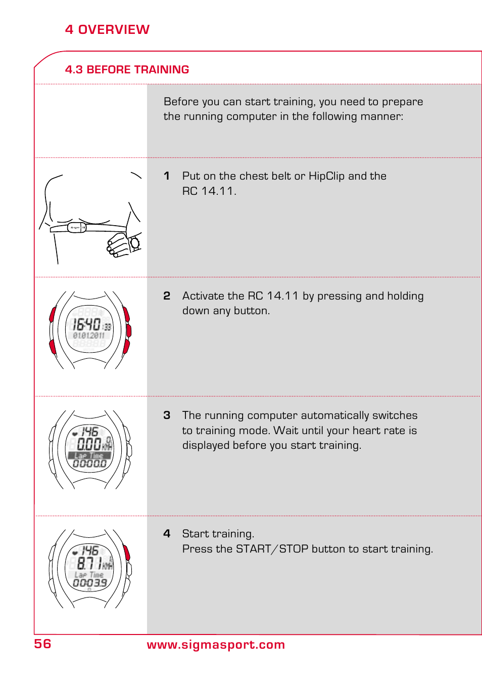 3 before training | SIGMA RC 14.11 User Manual | Page 8 / 50