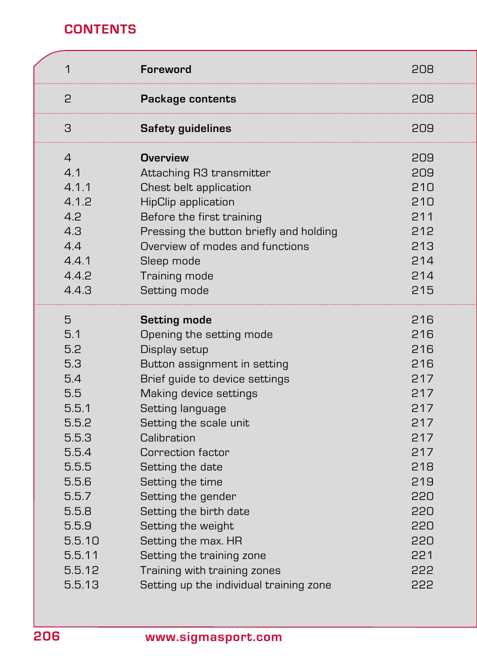 SIGMA RC 1209 User Manual | Page 2 / 36