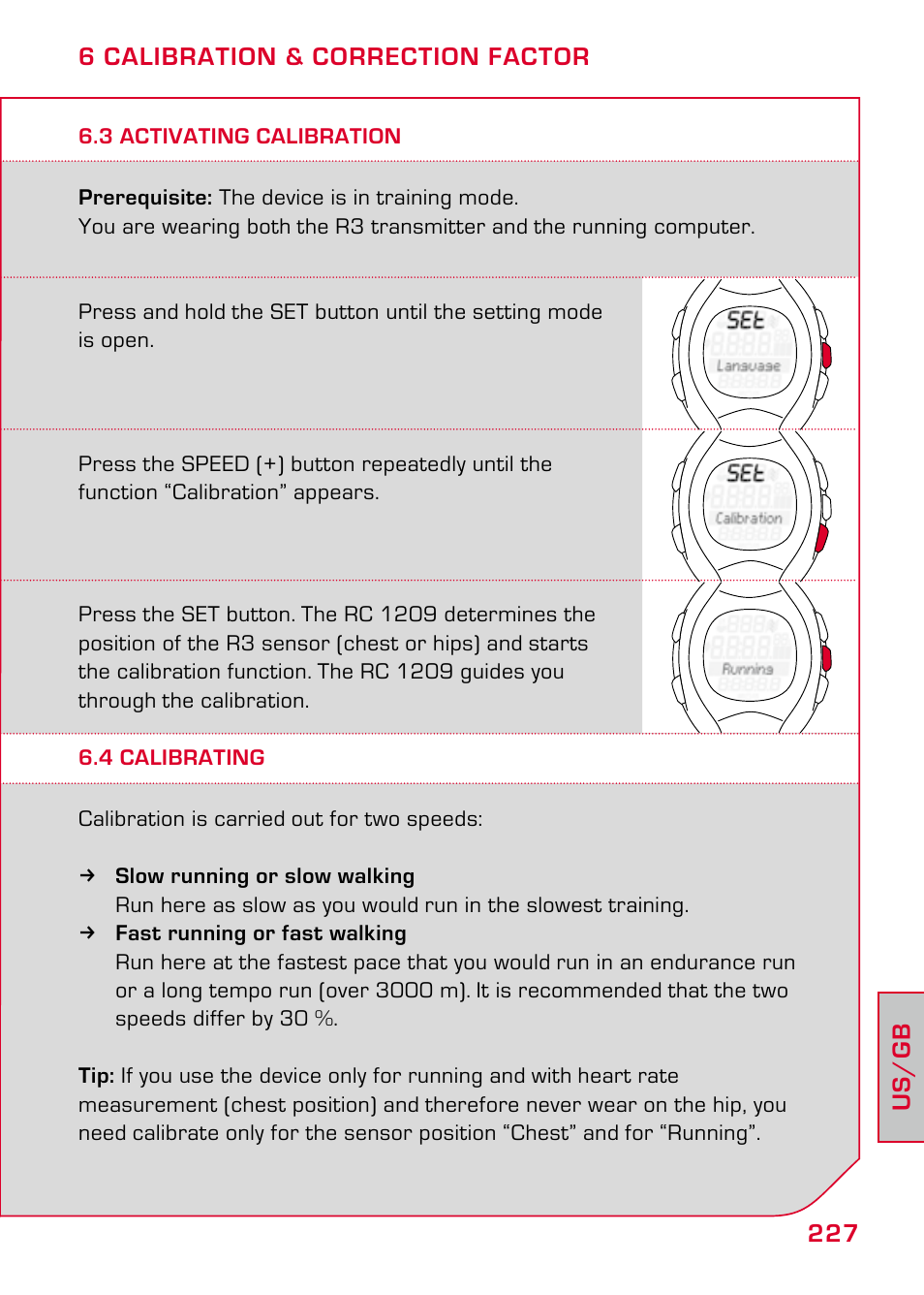 3 activating calibration, 4 calibrating | SIGMA RC 1209 User Manual | Page 23 / 36