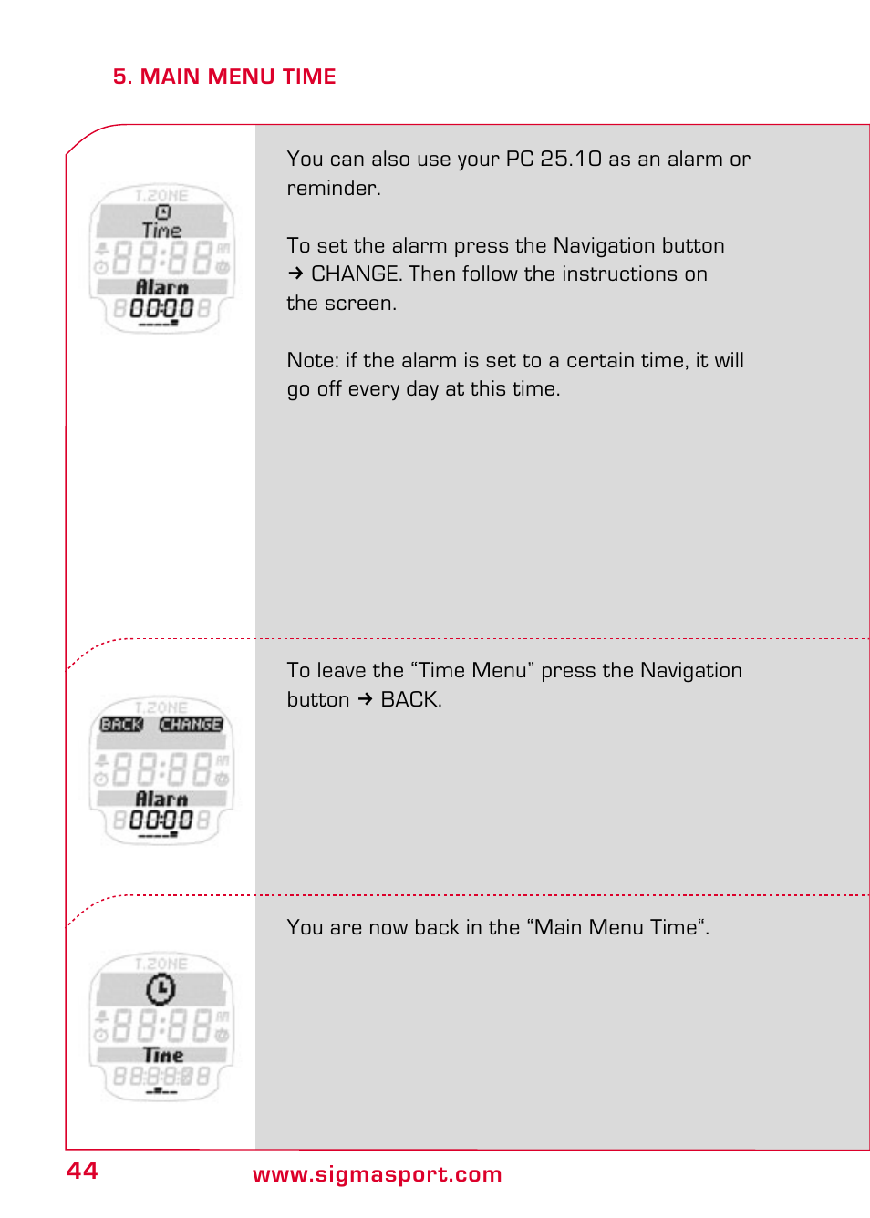 SIGMA PC 25.10 User Manual | Page 18 / 29