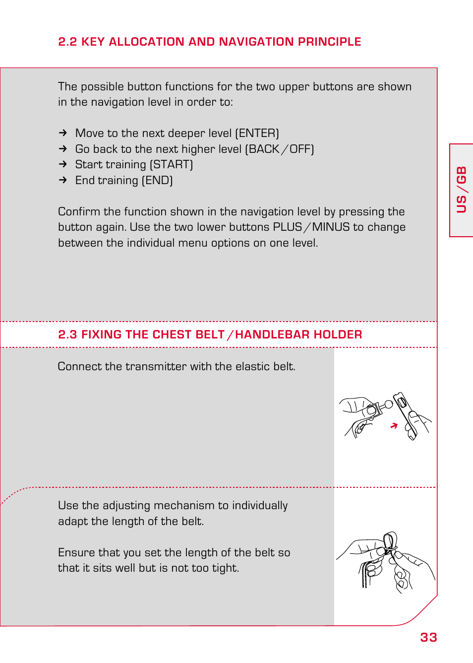 3 fixing the chest belt /handlebar holder | SIGMA PC 25.10 User Manual | Page 7 / 29