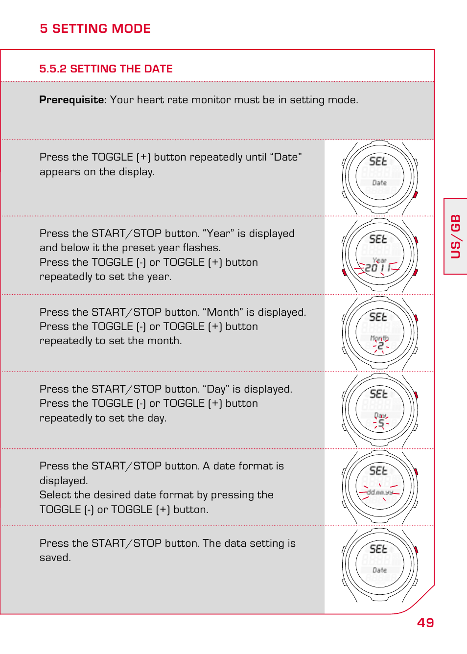 2 setting the date | SIGMA PC 15.11 User Manual | Page 15 / 36