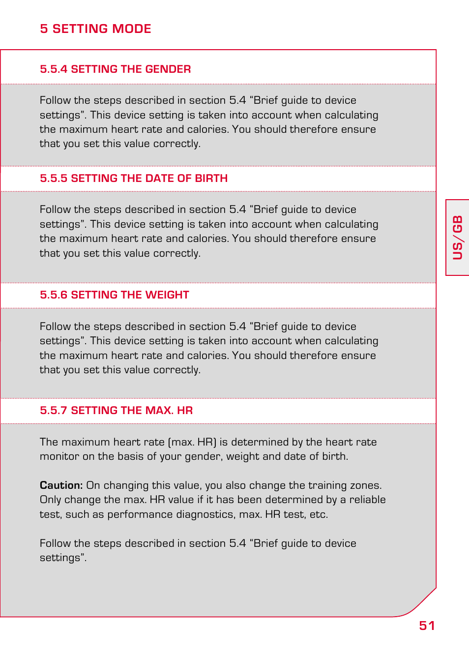 4 setting the gender, 5 setting the date of birth, 6 setting the weight | 7 setting the max. hr | SIGMA PC 15.11 User Manual | Page 17 / 36