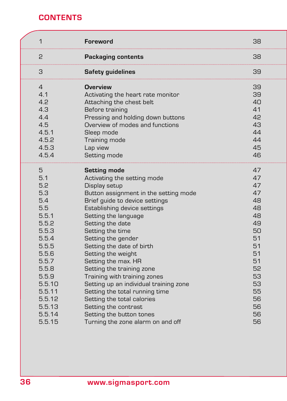 SIGMA PC 15.11 User Manual | Page 2 / 36