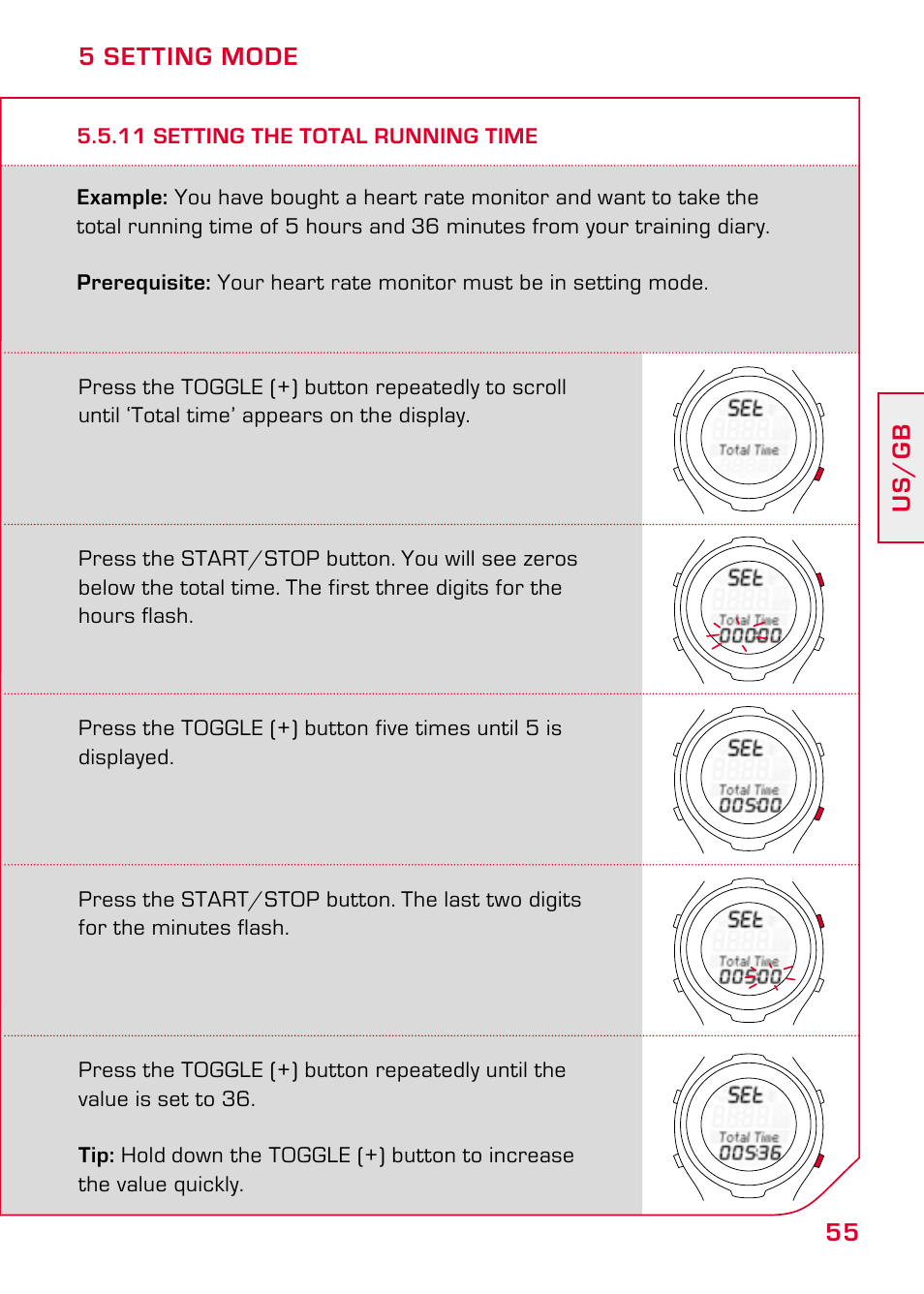 11 setting the total running time | SIGMA PC 15.11 User Manual | Page 21 / 36