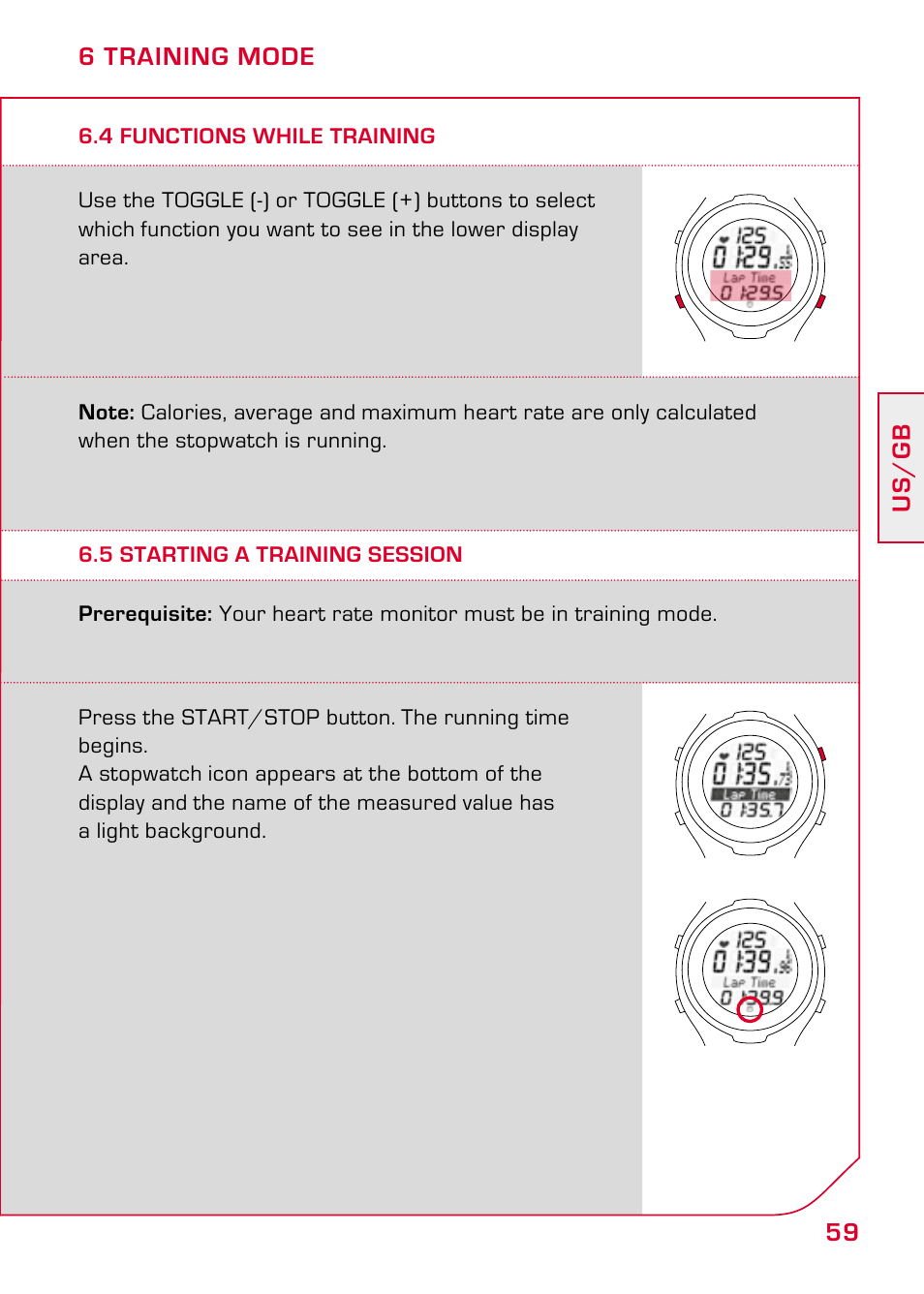 5 starting a training session | SIGMA PC 15.11 User Manual | Page 25 / 36