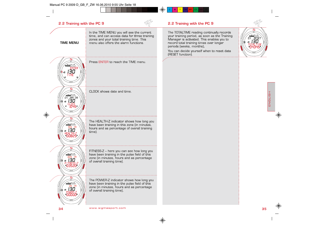 SIGMA PC 9 User Manual | Page 18 / 32