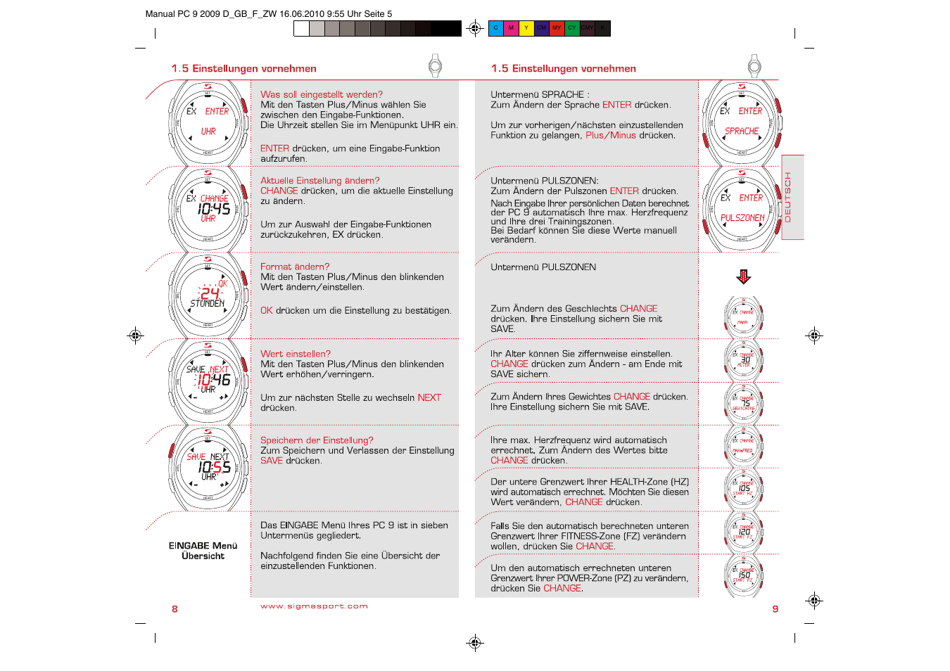 SIGMA PC 9 User Manual | Page 5 / 32