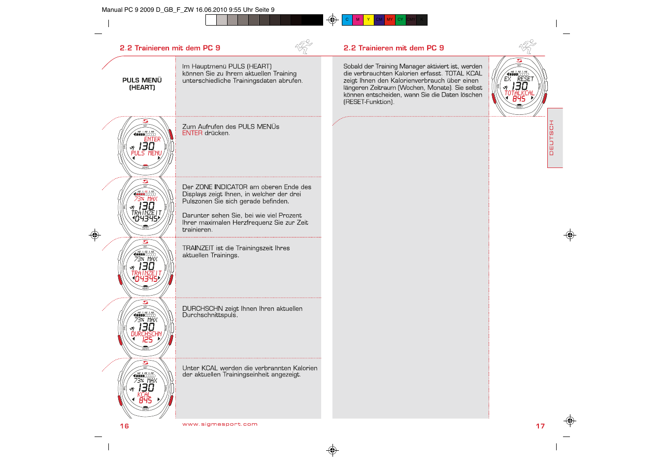 SIGMA PC 9 User Manual | Page 9 / 32