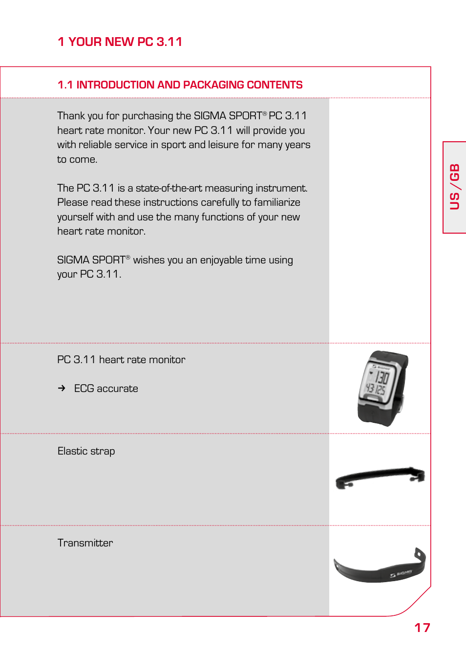 1 your new pc 3.11, 1 introduction and packaging contents | SIGMA PC 3.11 User Manual | Page 3 / 17