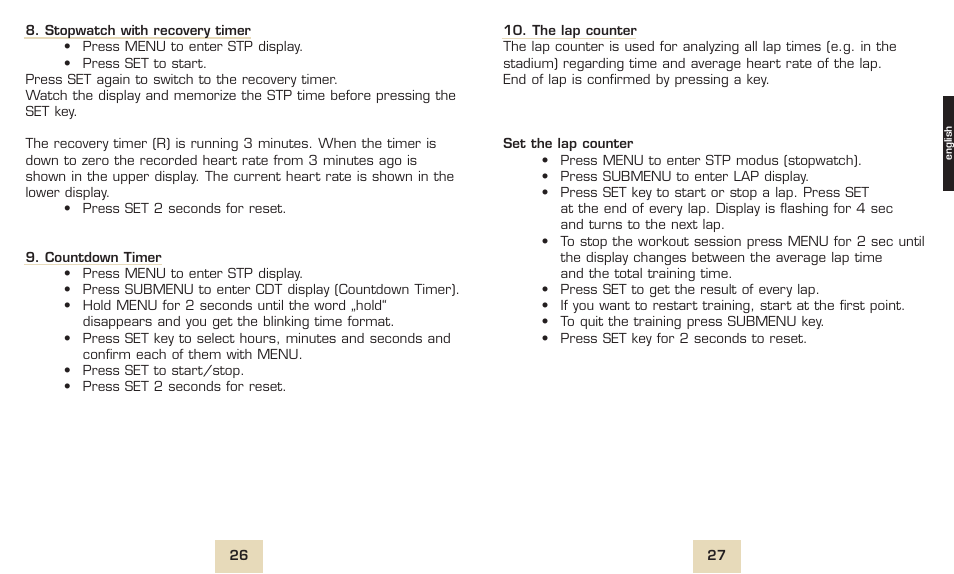 SIGMA PC 1600 User Manual | Page 16 / 46